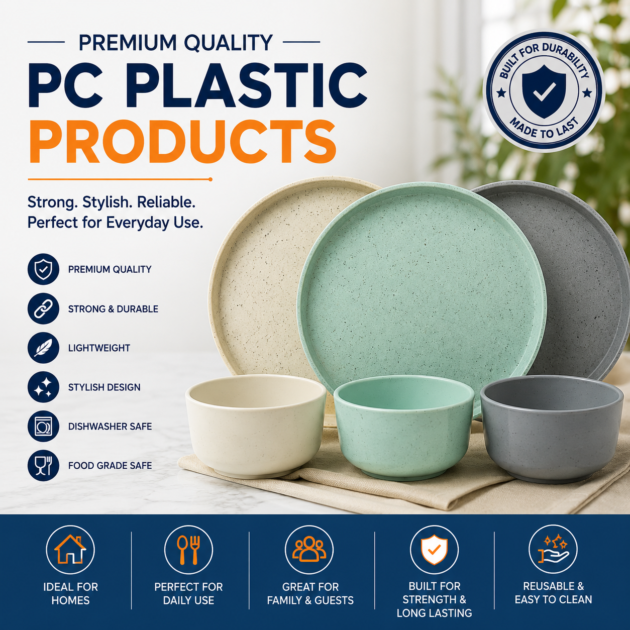 Crystal Clear Polycarbonate Tumblers